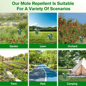 جهاز طارد للحيوان يعمل بالطاقة الشمسية جهاز مكافحة الحيوانات في الهواء الطلق مقاوم للماء مزرعة ماوس شمسي مبيد للثعابين - Product Image 5