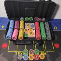 Ensemble de poker en céramique ou en argile, sur mesure, à faire soi-même, 300 pièces