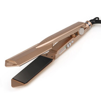 Lisseur à cheveux électronique professionnel en céramique avec écran LCD, plaque chauffante électrique pour lisser les cheveux à la maison et à l'hôtel