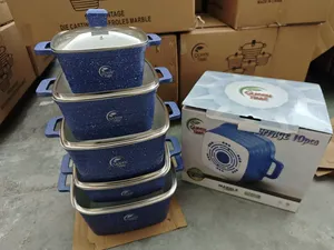 Thả 10 miếng không dính Cookware Set Home sử dụng 20 + 24 + 28 + 32 + 28cm panelas Cookware Set - Product Image 5