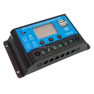 PWM 20A 10A Solar Charge Controller CMTD-A2410/A2420 Solar PV Regulator with current display