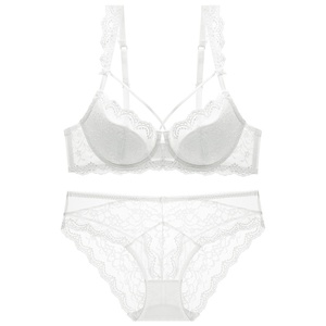 Neue Europäisch-Amerikanische Sexy Spitzen-Push-Up Plus-Size Dessous für Damen, Dünne Baumwolle lässt Große Brüste Kleiner Aussehen - Product Image 6