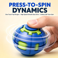 Balle anti-stress rotative et jouet de puzzle à presser et tourner, pour la coordination œil-main et la réduction du stress, cadeau pour enfants de trois ans et plus, vente au détail