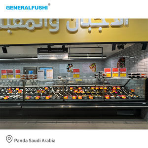 GENERALFUSHI Télécommande Hypermarché Commercial Angle Droit Verre Servir Over Counter Deli case Viande Refroidisseur Affichage Réfrigérateur - Product Image 5