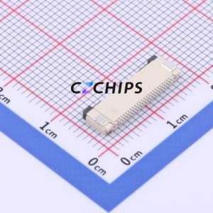 FPC-0.5FX-24PWBH20 FFC/FPC Connector SMD,P=0.5mm Connector Flip Cover Type Bottom Contact 24P 0.5mm - Product Image 2