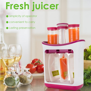 ODM Vente en gros Presse <span class=keywords><strong>manuel</strong></span> en plastique sans BPA, durable, pour fruits et légumes, avec sac de rangement, pour jus et purée maison - Product Image 2