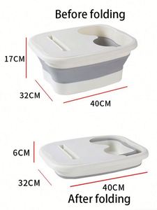 Bañera Plegable Ecológica de Alta Calidad para Pies, Fabricada en Plástico TPE, con Función de Masaje, Sin Electricidad, Sauna Doméstica - Product Image 3