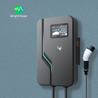 Estación de Carga Inteligente para Vehículos Eléctricos con Certificación UL, 22KW AC, Tipo 2, WiFi, RFID, OCPP, Pantalla LCD, Control por Aplicación, UKCA, IP65, WrightCharge
