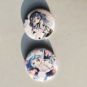 High Quality Custom <b>Star</b> Heart Tinplate Badges Promotional Round Metal Pin Badge with Safety Pin Attachment - Product Image 3