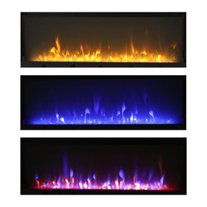 Dreamflame เครื่องทำเตาผิงไฟฟ้าในร่มขนาด72นิ้ว, เครื่องทำความร้อนติดผนังควบคุมระยะไกลไฟ LED เปลวไฟจริงไม่เหมาะสำหรับปิดภาคเรียนใช้ในบ้าน - Product Image 3