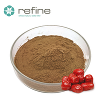 Poudre d'extrait de jujube de qualité alimentaire, soluble dans l'eau, poudre de fruit de jujube rouge pour les aliments et les boissons