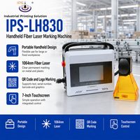 Máquina de Marcado Láser de Fibra Portátil IPS-LH830, Codificación Láser Digital de Códigos QR para Metal, Botellas de Plástico, Bolsas, Películas, Trazabilidad