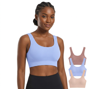 Sports <b>Bra</b> Plus Size Lightweight Breathable Four-Way <b>Stretch</b> High Support Anti-Shock Yoga Fitness Top for Women - Product Image 2