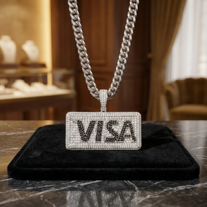 Exportador Indio de Dijes de Diamantes Tallados Estilo Hip Hop para Hombre, Moissanita de Alta Calidad, Plata 925, Bañado en Rodio de Lujo, Ideal para Fiestas, Mejor Precio - Product Image 3