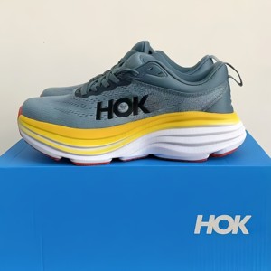Chaussures de course HOKAS Bondi 8 unisexes de haute qualité, légères, à semelle épaisse, respirantes et tendance - Product Image 3