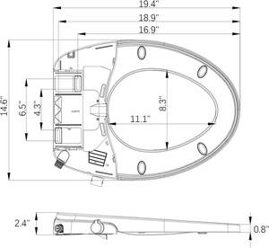 Новое неэлектрическое умное сиденье для биде - Product Image 4