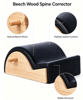 Correcteur de posture multifonctionnel en bois de hêtre MJD, adapté au yoga, au Pilates, aux étirements, à l'entraînement physique et au studio.