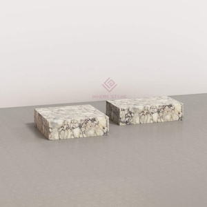 <span class=keywords><strong>Tavolino</strong></span> da caffè in marmo per Viola Calacatta con Base a zoccolo per decorazione di eventi nuziali <span class=keywords><strong>sala</strong></span> banchetti di lusso e sede della cerimonia - Product Image 4