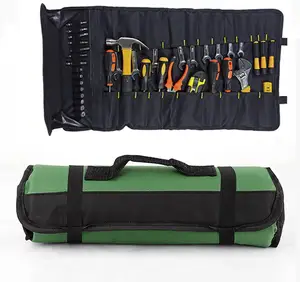 Schraubens chl üssel Werkzeug Roll beutel Multi Small Heavy Duty Roll Up Werkzeug tasche Organizer mit 22 Werkzeug taschen