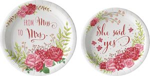 Moderno Juego de 144 Piezas para Fiesta de Té con Diseño Floral, Sirve para 24 Personas, Incluye Platos Desechables de Papel Floral, Servilletas, Vasos y Cubiertos - Product Image 3