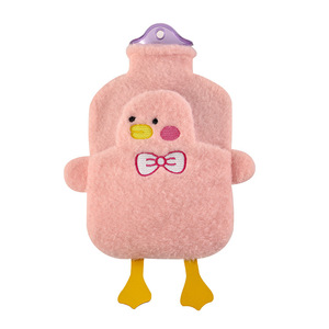 Pink Duck Plush Hot Water Bottle Thickened Anti Explosion Whole Body Warmth - Product Image 3
