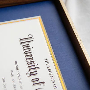 Manufacturers Provide Gold Certificate Award Framing Solid Wood Wall <b>Mounted</b> Photo <b>Frame</b> - Product Image 6