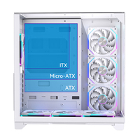 Fabricant de boîtiers PC pour aquarium OEM, boîtier de jeu RGB en alliage d'aluminium de taille moyenne, micro ATX, verre trempé, ordinateur de bureau personnalisé