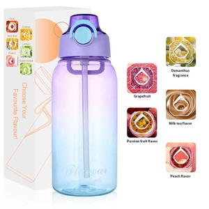 Bottiglia d'Acqua Riutilizzabile in Tritan con Aromi alla Frutta, Antigoccia, Sicura per Alimenti, con Capsule Aromatiche - Product Image 2