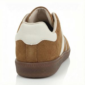 <span class=keywords><strong>Zapatillas</strong></span> Deportivas Casuales Retro de PU Color Bronceado para <span class=keywords><strong>Mujer</strong></span>, con Tira en <span class=keywords><strong>V</strong></span> en Contraste, para Fin de Semana, Compras, Picnic al Aire Libre, Calzado de Moda - Product Image 3