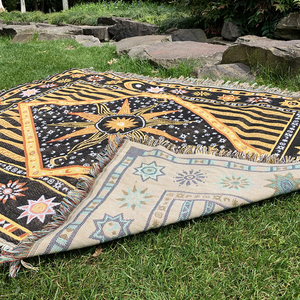 La Stella/Luna di Tiro Coperta Da Picnic A Buon Mercato All'ingrosso Rimessa Laterale Coperta con nappe - Product Image 4