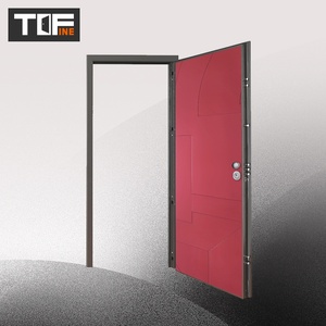 Blanc antivol italie chinois occidental Double feuille forme Led blindé acier sécurité verre métal <span class=keywords><strong>porte</strong></span> d'entrée pour <span class=keywords><strong>appartement</strong></span> - Product Image 6