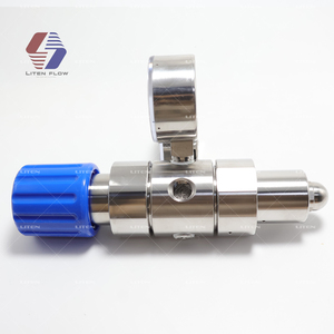 Hai giai đoạn khí trơ điều chỉnh 316L thép không gỉ 0-100 PSI phân tích xi lanh điều chỉnh với <span class=keywords><strong>CGA</strong></span>-580 adpter - Product Image 5