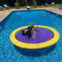 2024 hamac d'eau gonflable suspendu 10 pieds ensembles de salon flottant pour plage/lac/piscine
