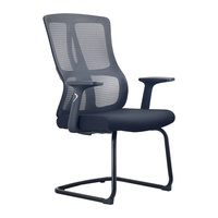 Chaise de bureau ergonomique confortable en maille avec soutien lombaire, chaise de gaming pivotante à dossier haut et appui-tête, chaise de personnel réglable en hauteur