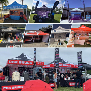 Carpa Plegable de Doble Capa con Impresión Personalizada, Resistente al Viento, para Vendedores de Comida, con Ventana, para <span class=keywords><strong>Eventos</strong></span> Interiores/Exteriores y Ferias Comerciales - Product Image 3