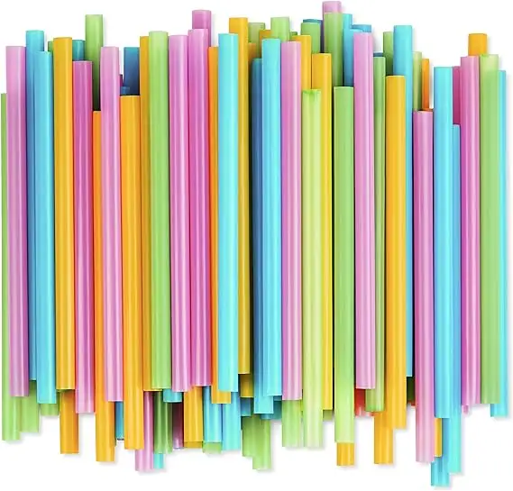 Disposable PLA Straws Eco friendly disposable kraft paper straw biodegradable bubble tea paper straw