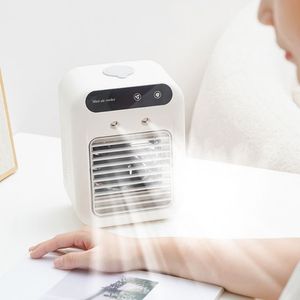 Petit ventilateur de climatisation à pulvérisation 25W Ventilateur de refroidissement de bureau <span class=keywords><strong>Mini</strong></span> refroidisseur d'<span class=keywords><strong>air</strong></span> portable rechargeable par USB avec lumière LED pour bureau à domicile - Product Image 5