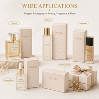 Boîte d'emballage de luxe personnalisée avec estampage à chaud pour sérum, huiles essentielles, cosmétiques, soins de la peau, en papier écologique