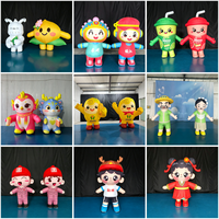 Costume de mascotte gonflable personnalisé pour adulte, motif ver à soie et citron, en tissu Oxford, personnage de dessin animé, certifié CE, résistant à l'eau