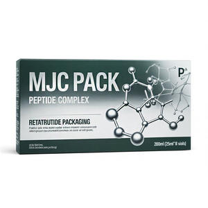 กล่องบรรจุภัณฑ์ขวดเปปไทด์ดีไซน์ทันสมัย สีชมพูหรือสีขาว สำหรับชุดขวดเปปไทด์เครื่องสำอางสำหรับผู้หญิง - Product Image 1