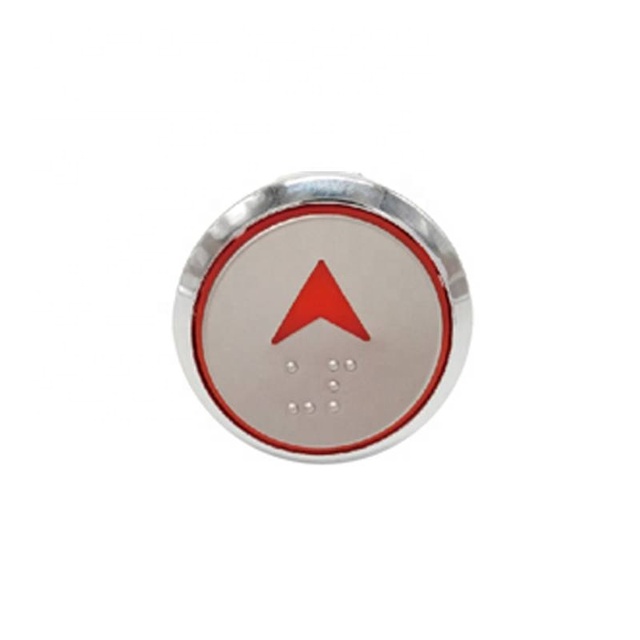XIZI Modern Stainless Steel Braille Elevator Push Button Red Light CE ISO9001 Certified 1 Year Warranty Premium Quality Parts