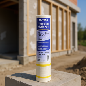 Rouleau de treillis en fibre de verre 10x10mm 120gsm 50m Treillis de renforcement de façade haute résistance X-TRA - Product Image 3