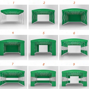 Carpa Retráctil Eléctrica de PVC con Estructura de Acero, Impermeable, Plegable, para Canchas Deportivas, Almacenes Temporales - Product Image 3