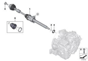 Eje de transmisión delantero derecho 31605A2E044/31wbr608681524 para <span class=keywords><strong>BMW</strong></span> 116i <span class=keywords><strong>218i</strong></span> X1 Mini - Product Image 5