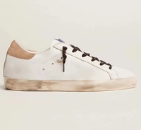 Baskets blanches en cuir véritable de créateur, antidérapantes et confortables, style urbain pour la marche sur surfaces sales