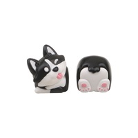 Keycaps en résine ESC imprimés en 3D personnalisés Corgi coulé noir pour clavier mécanique MX