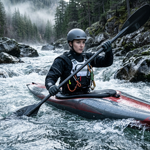 Muta impermeabile traspirante 3.0 strati con cerniera sul petto e colletto antispruzzo in lattice per kayak e canottaggio - Product Image 5