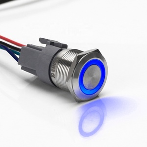 Bật Tắt Tự Khóa Công Tắc Nút Nhấn <span class=keywords><strong>Ip67</strong></span> 25Mm Đèn LED Vòng 220V Chống Nước Nhất Thời Cho Bình Nước - Product Image 6