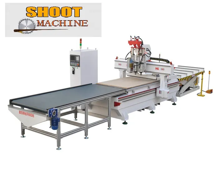 Shoot Brand CNC Automatic Loading And Unloading Router Machine, SHD-H6