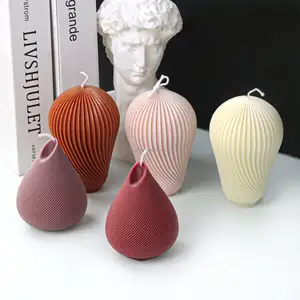 Early Riser Twist Stripe Lamp Candle Mold Art Ornaments Flip Sugar Mold Soap Making Mold Craft Supplies